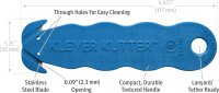 Klever Kutter metalldetektierbar NSF Blau