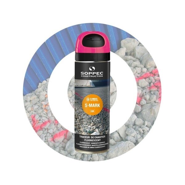 S-Mark, Baumarkierspray (fluoreszierend) 6 Monate sichbar